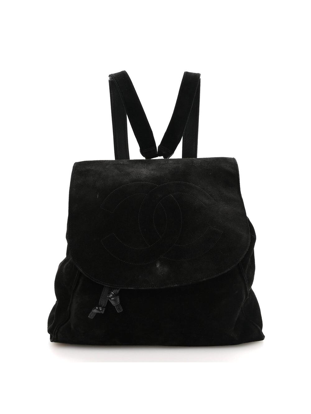 Chanel Suede Cc Drawstring Backpack #320335C12B